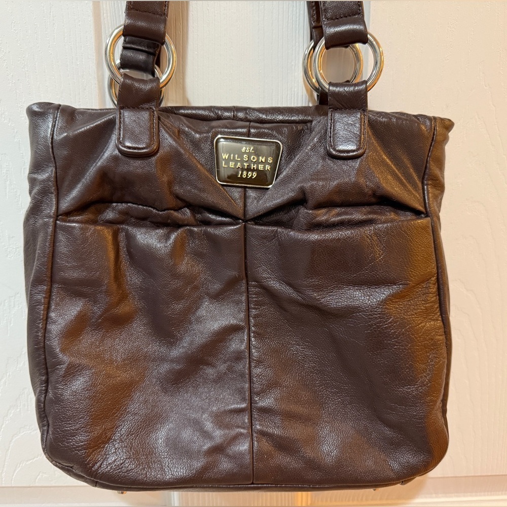 VTG Wilsons Leather Super Soft Mocha Mousse Shoulder Bag Excellent grannycore